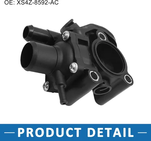 Miniatura 5 de Conjunto de carcasa de termostato YS4Z-8592-BD Reemplazo para Ford Focus 2000-2004 Negro