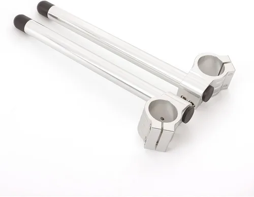 Miniatura 3 de 1.220 in motocicleta clip en manillar apto para tenedor tubo 1.220 in, 7/8" Street&Sport Bike Handlebar, 1.220 in Clip on barras CNC plata