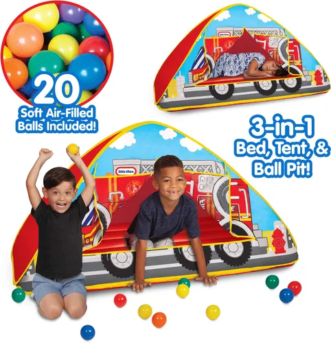 Miniatura 3 de Little Tikes Tienda de campaña de camión de bomberos, juguete