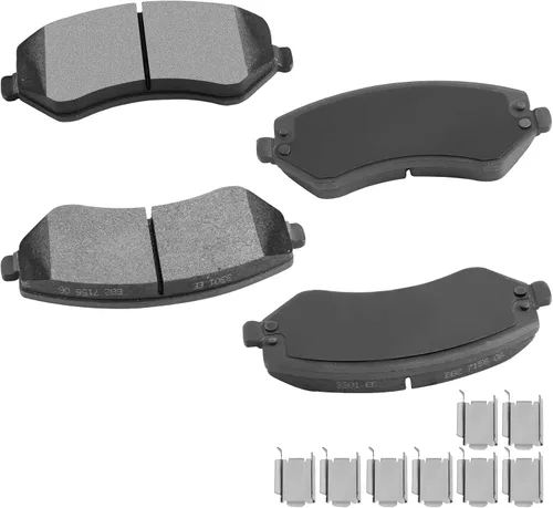 Miniatura 10 de cciyu Juego de pastillas de freno de cerámica delanteras y traseras D946 D683, 8 piezas para BMW 330Ci 2001-2005 para BMW 330i 2001-2005 para BMW