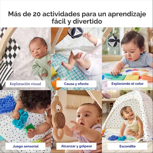Miniatura 3 de LOVEVERY El Gimnasio de Juego Ganador de Premios para Bebés, Gimnasio de Actividad de Desarrollo Basado en Etapas y Alfombra de Juego para Bebés