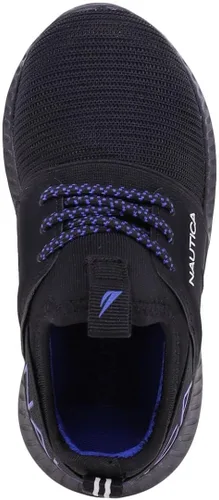 Miniatura 4 de Nautica Tenis de moda con cordones para niños, transpirables y atléticos, para correr, para niño y niña, (niño pequeñoniño)