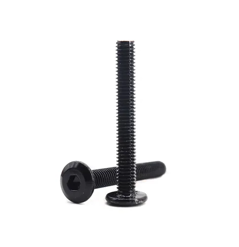 Miniatura 8 de 20pcs M6 x 0.591 in Remache Negro Avellanado Socket Cap Allen Tornillos Remache Tornillos Muebles Conexión 304 Acero Inoxidable