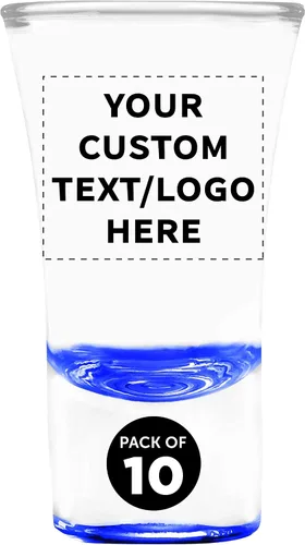 Miniatura 18 de Lord Shooter - Vasos de chupito grabados personalizados de 1.75 onzas, paquete de 10/50/100, texto personalizado, logotipo, fiesta de cumpleaños
