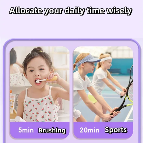 Miniatura 9 de Temporizador visual para niños, lindo arco iris, temporizador de cuenta regresiva de 60 minutos, gestión del tiempo para niños y adultos, Azul
