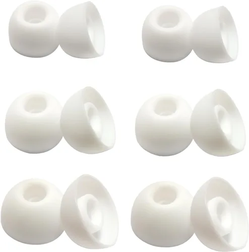 Miniatura 7 de Puntas universales de silicona para orejas/auriculares, puntas de repuesto para boquilla de 0.197 in-0.276 in, 6 pares (S/M/L), aislamiento de ruido