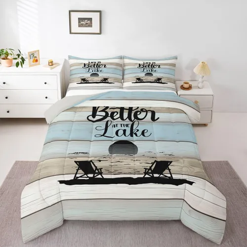 Miniatura 49 de Erosebridal Juego de edredón de ancla náutica, juego de ropa de cama con brújula oceánica, tamaño individual para niños, adolescentes y adultos