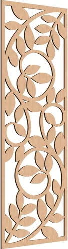 Miniatura 52 de 9 3/8"W x 24 3/8"H x 1/4"T Utica Decorativo Fretwork Madera Paneles de Pared, Abedul