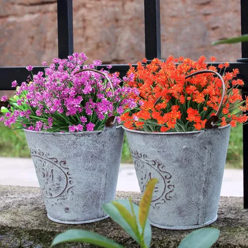 Miniatura 3 de Plantas y flores artificiales para exteriores, resistentes a los rayos UV