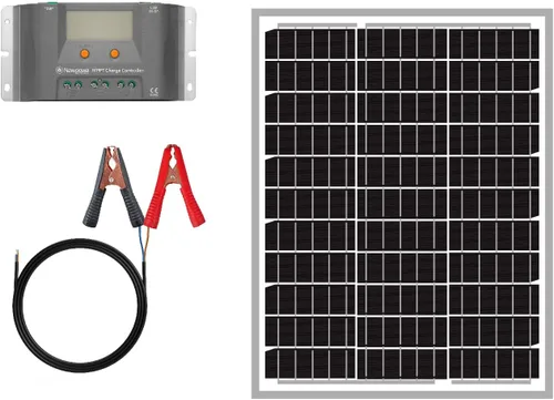Miniatura 11 de Newpowa Módulo fotovoltaico monocristalino de panel solar de 20 W 12 V diseñado para sistema de 12 V fuera de la red RV, barco, cámper, remolque