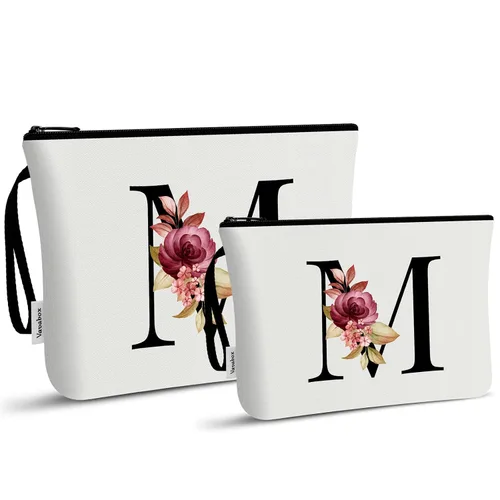 Miniatura 226 de Vavabox A-Z Bolsa de Maquillaje Personalizada, Regalos de Cumpleaños para Mujeres y Mamá, Regalos para la Mejor Amiga, Bolsa de Cosméticos