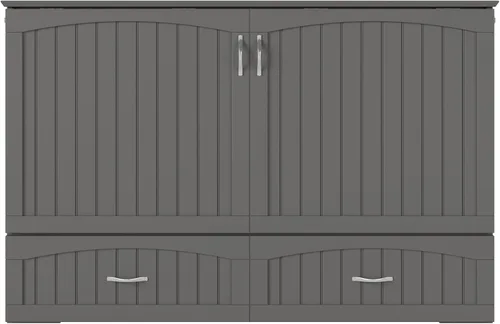 Miniatura 7 de AFI, Southampton Murphy - Cómoda de cama individual XL con colchón de 6 pulgadas, cajón de almacenamiento y cargador USB integrado, color gris