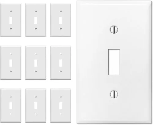 Miniatura 21 de Placa grande para interruptor de 1 banda, cubierta para caja eléctrica no utilizada, placa de pared en blanco de gran tamaño, placa de pared
