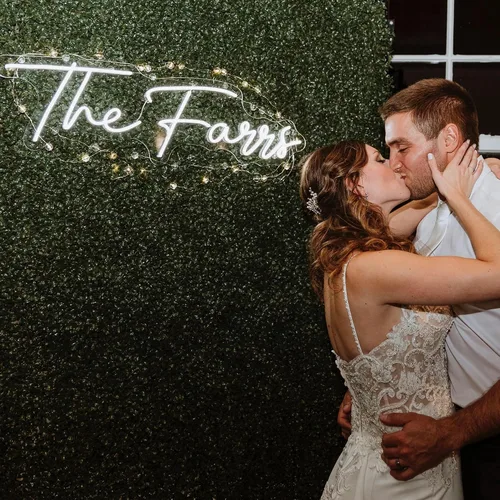 Miniatura 3 de Letrero de neón profesional con nombre personalizado, letrero de neón LED personalizable más grande para telón de fondo, decoración de bodas, micro
