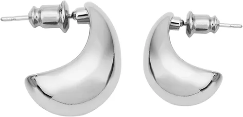 Miniatura 4 de 14K Gold Plated Chunky Gold Hoop Drop Earrings Small Thick Waterdrop Hoops Post Dome Huggie Earrings Hypoallergenic Trendy Jewelry for Women