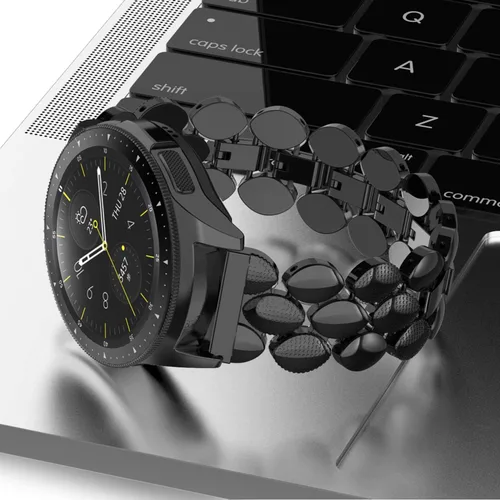 Miniatura 5 de TOYOUTHS Compatible con Samsung Galaxy Watch 7/FE/6/5/4 de 1.575 pulgadas, 1.732 pulgadas, correa de cadena de metal de 0.787 pulgadas para Galaxy