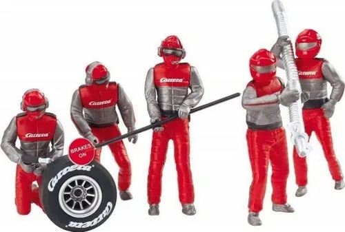 Carrera USA 20021131 21131 - Figura de mecánica realista accesorio de escenario para juegos de carreras de coches de tragamonedas, rojo