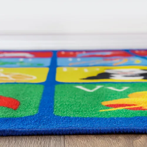 Miniatura 3 de Rugshop - Alfombra educativa para niños con alfabeto, para aprender, perfecta para zonas muy transitadas, como tu sala de estar, dormitorio, cocina