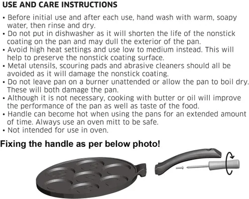 Miniatura 5 de Sartén antiadherente con moldes y formas infantiles para hotcakes y crepas Negro