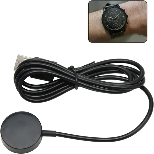 Miniatura 2 de Cargador de reloj inteligente para 1 2 3, USB Smartwatch Cable de carga Dock Charger Stand. (negro)