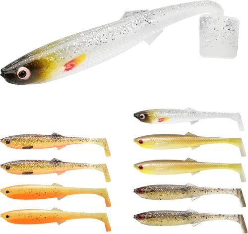 Miniatura 15 de TRUSCEND Shadtale Easy Catch Soft Fishing Lures, Unique Vibration and Action for Various Rigs, Paddle Tail Swimbaits Trailer for Bass, Trout