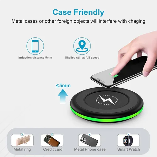 Miniatura 5 de Cargador inalámbrico rápido de 15 W para Google Pixel 10a/10/10 Pro XL/Fold/9a/9/9 Pro/Samsung Galaxy S26/S25 Ultra/S24/Z Fold7, estación de carga