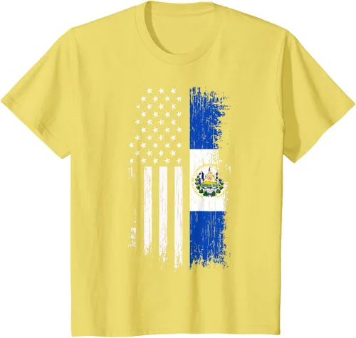 Miniatura 55 de Camiseta de la bandera de Estados Unidos salvadoreño - Camiseta de El Salvador USA