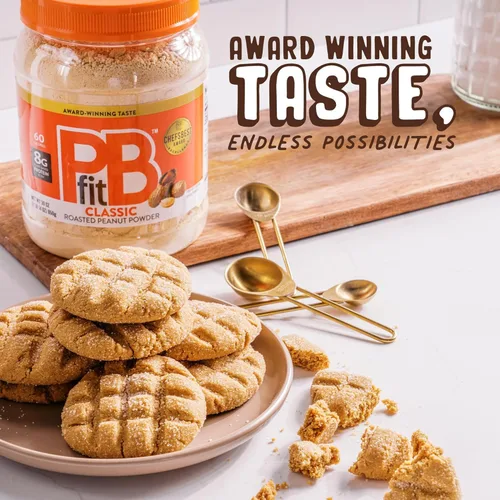 Miniatura 5 de PBfit Mantequilla de maní clásica en polvo de 30 onzas, mantequilla de maní en polvo para untar de maní tostado real, 0.28 oz de proteína 8% DV, sin