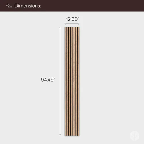 Miniatura 6 de Bark & Bole Oak - Paneles acústicos de chapa de madera texturizada 3D para pared y techo, solución decorativa que absorbe el sonido para hogares