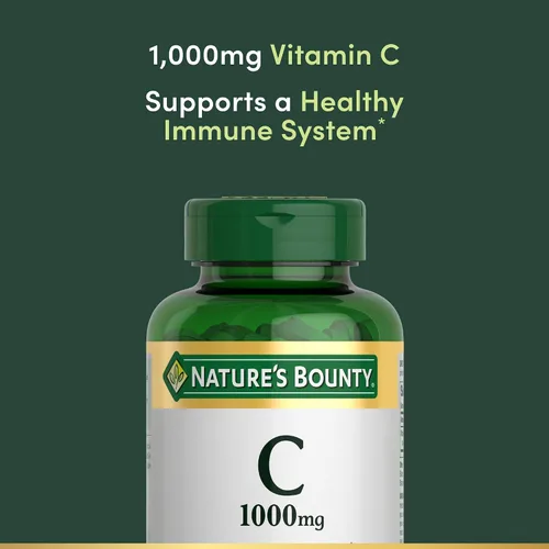 Miniatura 3 de Nature’s Bounty Vitamina C 1000mg, suplemento de apoyo inmune, poderoso antioxidante, 1 paquete, 100 cápsulas