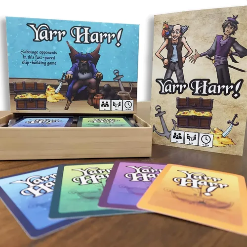 Miniatura 2 de YARR HARR! by Skill Board Games - Juego de cartas de estrategia ligera, barco pirata para niños y adultos, ideal para noche de juego familiar, 2-6