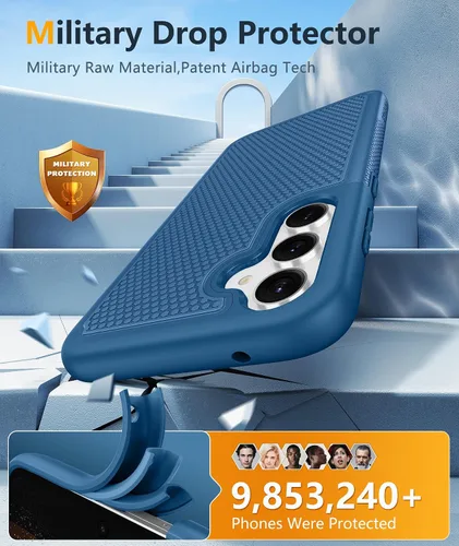 Miniatura 647 de FNTCASE Funda para iPhone 17 Pro: Fundas delgadas translúcidas de color azul claro compatibles con MagSafe, protección completa de la cámara