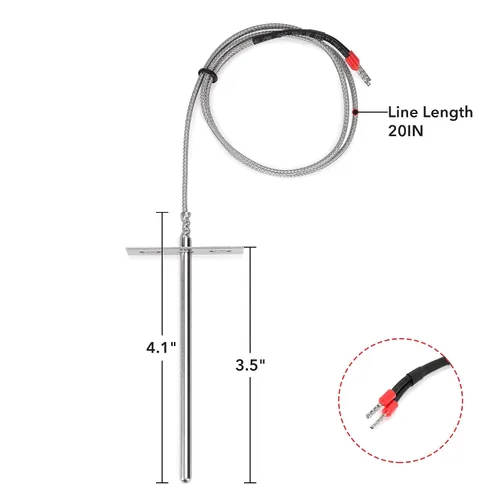 Miniatura 2 de Stanbroil Sensor de sonda de temperatura RTD de repuesto para todas las parrillas de pellets de madera Pit Boss serie 700 y 820