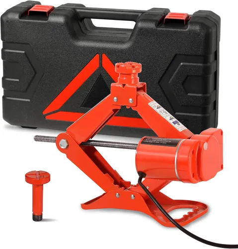Miniatura 5 de TYAYT Coche eléctrico de 3 toneladas 12V Scissor Jack para Sedán, SUV y reemplazo de neumáticos