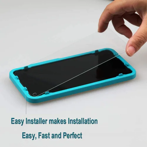 Miniatura 3 de Ibywind Protector de pantalla para Xiaomi 11 Lite 5G NE/Mi 11 Lite 5G/4G, con 2 piezas de vidrio templado, 1 protector de lente de cámara, 1