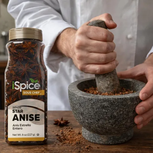 Miniatura 6 de iSpice Premium Anís estrellado multiusos Especias esenciales de cocina Anis Estrellado Estrella De Anis totalmente natural 8 oz (227 g)