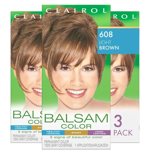 Miniatura 20 de Clairol Balsam - Tinte permanente para el cabello, color negro 618, paquete de 1 unidad 618 negro