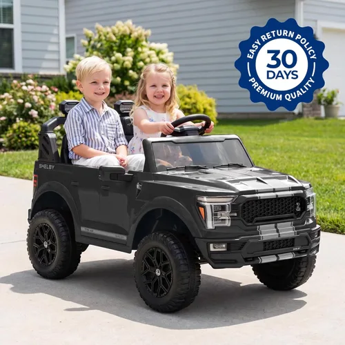 Miniatura 3 de Hikiddo - Coche de policía eléctrico de 24V y 10Ah para niños mayores, vehículo de paseo de 4 plazas con control remoto, SUV de 4 ruedas motrices