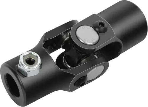 Miniatura 13 de cciyu Juntas de dirección negras 9/16" - 26 Spline a 3/4" DD U-Joint Shaft 3.780 in