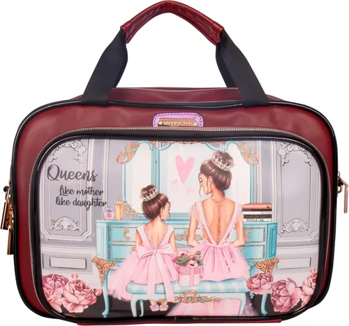 Miniatura 12 de Nicole Lee Bolsa de maquillaje cosmética para mujer, bolsa de viaje con 5 compartimentos (todas las emociones)