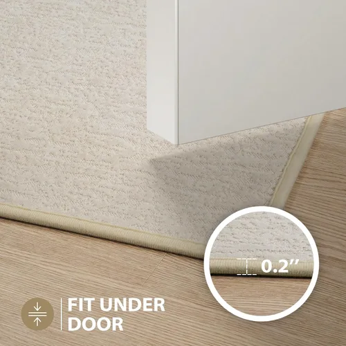 Miniatura 4 de Uphome Tapete de baño ultrafino, tapete de baño de goma para baño, antideslizante, secado rápido, lavable a máquina, pelo bajo, absorbente