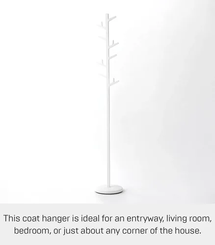 Miniatura 2 de YAMAZAKI Home Branch Perchero Perchero Árbol/De Pie Y Percha Para Sombreros, 69" - Acero