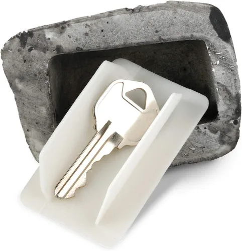 Hide a Key Outside Rock Parece una roca real – Llave de roca resistente a la intemperie perfecta para emergencias – Ocultador de llaves de roca