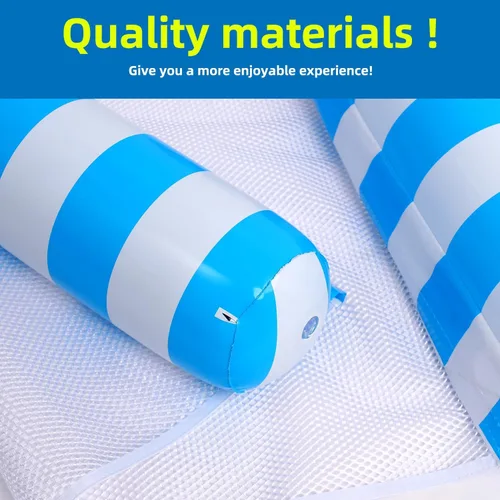 Miniatura 7 de 3/5/8 Pack Pool Hammock Upgrated Water Pool Floats, 4-in-1 (Hammock, Saddle, Lounge Chair, Drifter) Multi-Purpose Water Pool Float, Non-Stick PVC