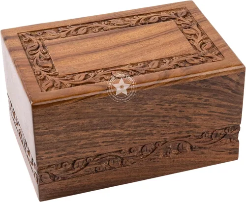 Miniatura 7 de Maravillosamente hecho a mano y artesanal árbol de la vida Grabado Urnas de madera para las cenizas humanas Adulto por STAR INDIA CRAFT - Urnas
