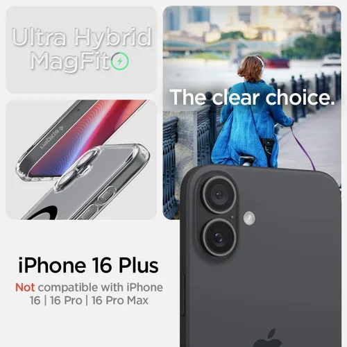 Miniatura 313 de Spigen Funda para iPhone 13 Mini, ultra híbrida MagFit [antiamarilleo] [compatible con Magsafe] - Transparente