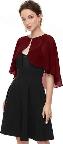 Miniatura 2 de Chales de gasa suave para cubrir el vestido de noche de boda para mujer