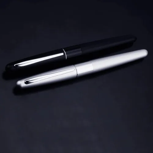 Pluma estilográfica minimalista de lujo con textura de metal, punta fina, coleccionistas, regalo para hombres y mujeres, regalo profesional de