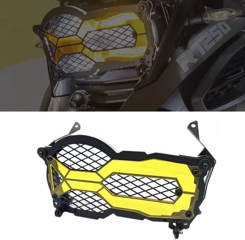 Miniatura 8 de R1200GS R1250GS motocicleta faro cabeza luz delantera lámpara protector protector rejilla para BMW R 1200 1250 GS LC ADV aventura