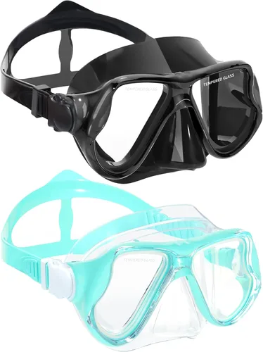 Máscara de snorkel para natación Keary, máscara de buceo para adultos hombres mujeres jóvenes, gafas de natación antiniebla con vista clara de 180°
